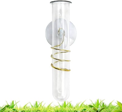 Regenmeter met zuignap - Meetinstrument buiten - Tuin bewaking - Weerbestendig ontwerp - 14 cm hoog - Transparant