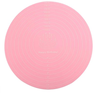 Dailygoods- Bakmat Hittebestendig - Siliconen Bakmat - Non-stick Gebaksmat - 30 x 30 cm - Roze - Duurzaam en Veilig - Deegmat