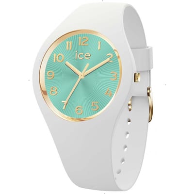 Ice Watch ICE champagne - White turquoise 025931 Horloge - Siliconen - Wit - Ø 37 mm