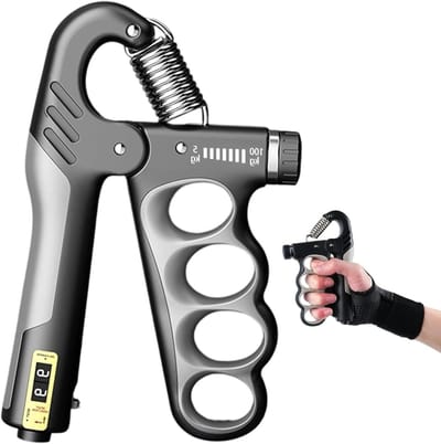 Verstelbare Hand- en Pols Trainer voor Gripkracht, Vingers en Revalidatie - 5-100kg Weerstand voor Thuis Gym en Sporttraining
