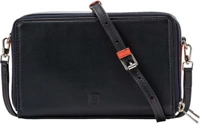 DuDu Ines Crossbody tas Leder 19 cm - Dames - navy