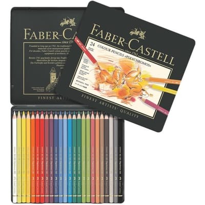 Faber-Castell kleurpotloden - Polychromos - 24 stuks in blik - FC-110024