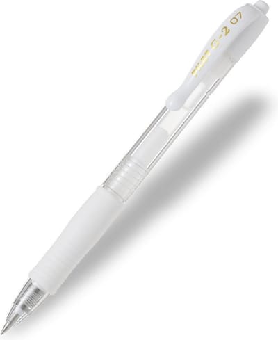 Pilot G-2  - Pastel Wit - medium - 0.7mm - 1 stuks