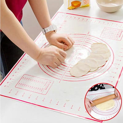 New Age Devi - 2x Siliconen Bakmat - Anti-Stick - Hittebestendig - 60/40CM - Voor een schone oven en keuken - Bakmat accessoires