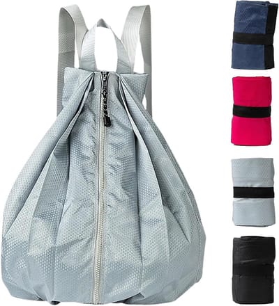 Opvouwbare Rugzak - Lichtgewicht Waterdichte Reisrugzak van Nylon - Compact Opvouwbare Backpack voor Wandelen, Kamperen, Sport, Fitness, Zwemmen en Strand