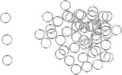 Haarsoires DIY splitringen 0,5 cm – metalen ringetjes – zilver – set van 50 - Onderdelen - Zelf Sieraden & Haaraccessoires Maken