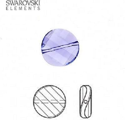 Swarovski Elements, 6 stuks Twist kralen, 14x6mm, provence lavender (5621)