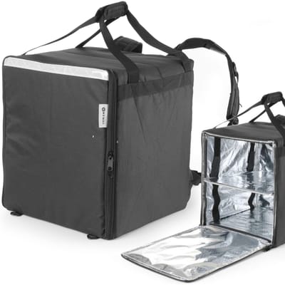 Thermische rugzak bezorgtas voor het vervoeren van 10 pizzadozen, waterdicht, 72 l - Hendi 709801