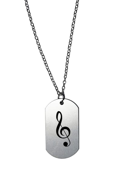Akyol - muzieknoot ketting - Muzieknoot - cadeau muziekliefhebber - leuk cadeau voor je vriend om te geven - verjaardag muzikant