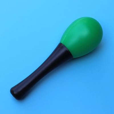 Maracas voor Kinderen - Rammelaar Instrument - Muziek Leren - Veilig en Duurzaam - 12 cm Pakket - Groen