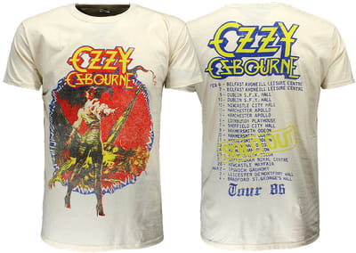 Ozzy Osbourne The Ultimate Sin Tour 1986 T-Shirt - Officiële Merchandise - S