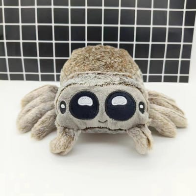 Schattig Lucas Spinnen Knuffeldier Gevuld Dier Voor Kinderen - Perfect Cadeau Voor Spinnenliefhebbers - Zacht En Knuffelbaar Halloween Metgezel 17cm bruin