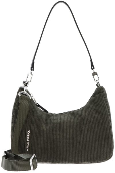 MANDARINA DUCK schoudertas Hunter Velvet Hobo Bag Pirite donkergroen