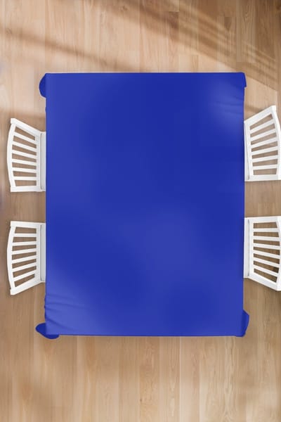 Tafelkleed - Tafellaken - 180x240 cm - Blauw - Effen kleur - Donkerblauw - Binnen en Buiten