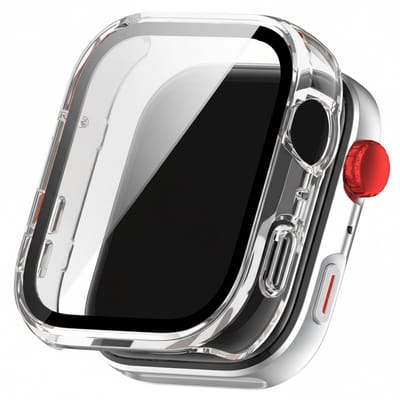 Screenprotector case - geschikt voor Huawei Watch Fit 4 PRO - full cover hoesje - gehard glas - volledige bescherming - transparant