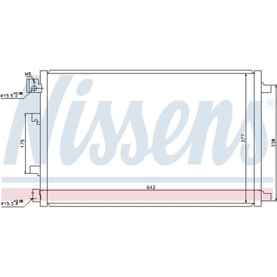 Condensator, airconditioning NISSENS 940038
