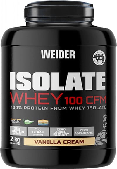Weider Isolate Whey 100 CFM (2000g) Vanilla Cream - Eiwitten - Wei-eiwit isolaat