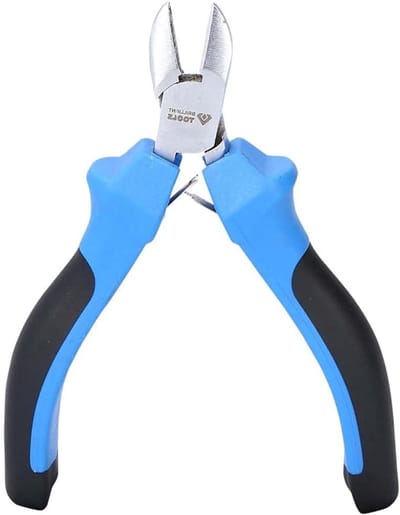 Fijnmechanische tang - Zijkniptang precisie - Precisiewerk uitvoeren - Zelfopenende dubbele veer - 115 cm lengte - Zilver