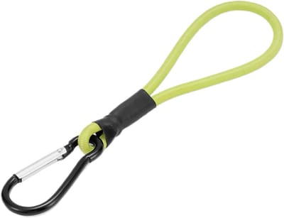 Elastische band - Spanband met haak - Bagage bevestigen - Veilig vergrendelingsmechanisme - 22 cm - Fluorescerend Groen