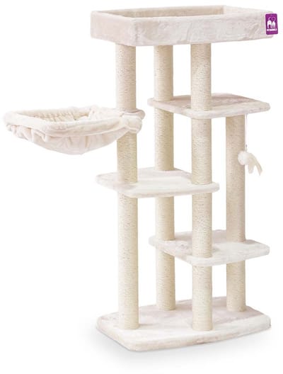 Petrebels Springfield 139 krabpaal - Creme - met hangmat - extra stabiel
