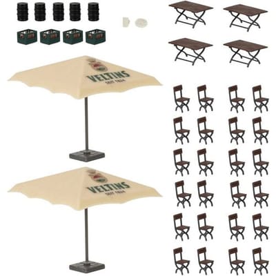 Faller - 1/87 BIERTUIN SET VELTINS (5/24) * - modelbouwsets, hobbybouwspeelgoed voor kinderen, modelverf en accessoires