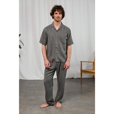 TWOTHIRDS Bredenfelde Shirts Gunmetal Maat: S | Casual Overhemden Outlet | Heren | Grijs