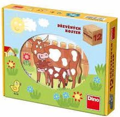 Blokken puzzel boerderij puzzel.