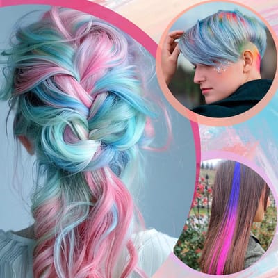 Famanu - Highlightkap met verstelbare kleuren, 15 strengen, geschikt voor salon en thuisgebruik – Roze