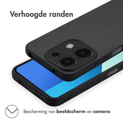 imoshion Hoesje - Geschikt voor Xiaomi Redmi 13 (4G) - Color Backcover - Zwart