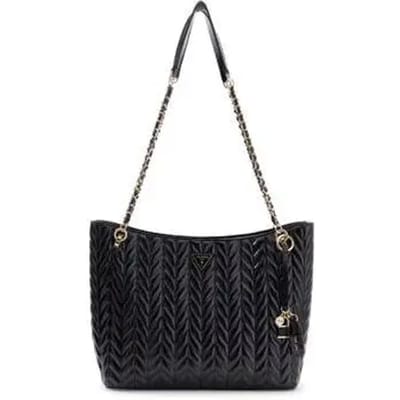 GUESS schoudertas Cheryl Two Compartment Tote Black zwart