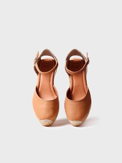 Gesloten leren espadrille | COSTA-5