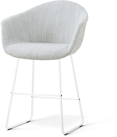 Nolon Nino-Otis barkruk grijs melange - wit onderstel - 65 cm