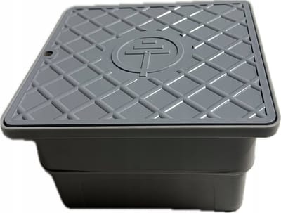 NN - Inspectiebehuizing Bliksemafleider - 170x170x100 mm - Grijs - Voor Controleklem