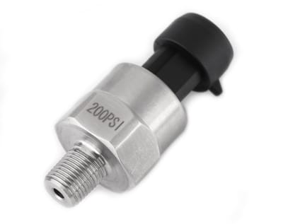JHUBERS- Druktransducer Roestvrij Staal - Druksensor - 1/8" NPT Draad - IP67 Bescherming - Nauwkeurigheid ± 2% FS - Geschikt voor Olie/Brandstof/Lucht/Water
