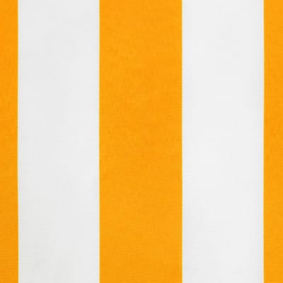 vidaXL - Vervangingsdoek - voor - luifelrok - gestreept - 400 - cm - geel - en - wit