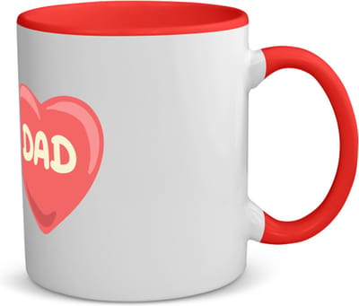 Akyol - dad koffiemok - theemok - rood - Vader - papa - vaderdag - cadeau - verjaardag - kado - 350 ML inhoud