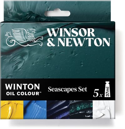 Winsor & Newton 1490715 Winton Olieverf Set Seascape 5x37ml – Olieverf voor Zee, Lucht & Landschap