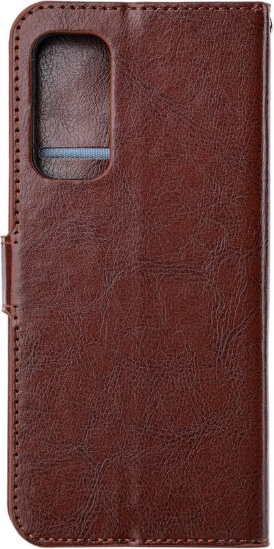 Bookcase Geschikt voor: Oppo Reno5 Z - Bruin - portemonnee hoesje