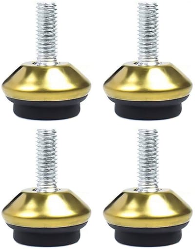 NTH products- Meubelnivelleringsvoeten - Verstelbare Draaischarnivelleringsvoeten - Set van 4 - Heavy Duty - Zelfnivellerende Poten - Bescherming tegen Krassen - Meubelpoten
