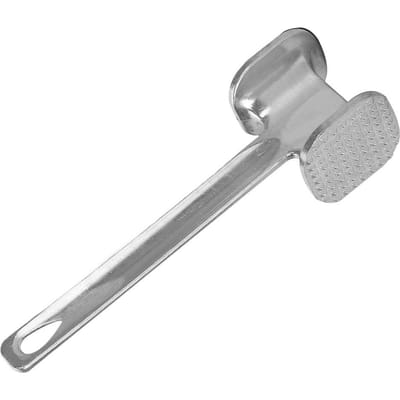 Attendrisseur de viande marteau 19 cm ménage en alliage d'aluminium Steak maillet en métal outil de cuisine robuste Durable Double face attendrisseur gray