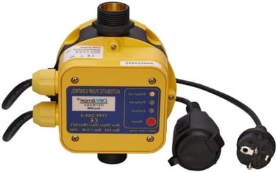 Drukschakelaar Tuinpomp - Automatische Regelaar - Waterdruk Beheren - Met Droogloopbeveiliging - Max 1.1 kW - Zwart