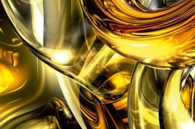 Fotobehang - Golden Wires 375x250cm - Vliesbehang