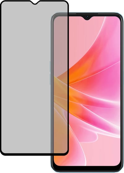 Screenprotector - Geschikt voor OPPO A17 - Privacy Filter - Gehard Glas - Beschermglas - Tempered Glass - Screen Protector