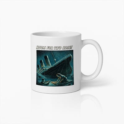 Ruimte Voor Twee Rose Titanic Mok 330 ml – Unieke Titanic Film Geïnspireerde Keramische Koffiebeker – Perfect Cadeau Voor Filmliefhebbers