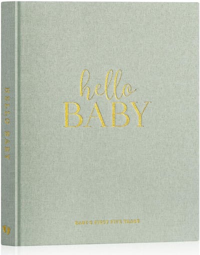 Cosensi - Baby Memory Book - Baby Journal - Bewaar waardevolle herinneringen - Sage Green - Baby scrapbook - Perfect voor nieuwe ouders - 5 jaar va...