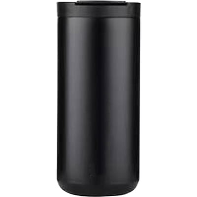 Metalen Koffiemok 400ml Veilig Roestvrij Staal Rietjesontwerp Eenvoudige Moderne Geïsoleerde Tumbler voor Black gray