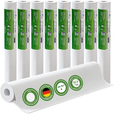 Vliesbehang Set - Wandbekleding Grof - Muren Vernieuwen - Ademend Overschilderbaar - 10m x 0.53m - Naturel