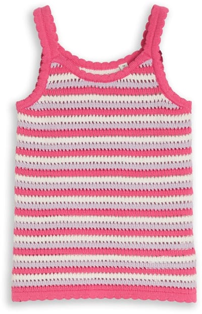 Tom Tailor - Top met streepjespatroon - Maat 128/134 - pink lilac stripe design