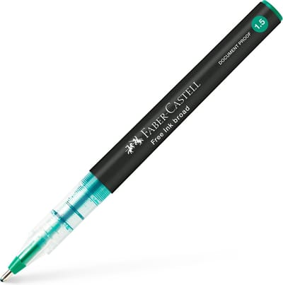 Faber-Castell inktroller - lijnbreedte 1.5mm - groen - inktpen - FC-348363