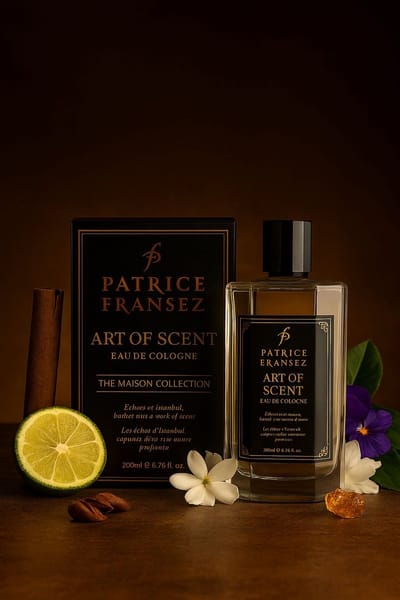 Patrice Fransez Eau de Cologne ART OF SCENT (ISTANBUL) 200ml | Verfrissende cologne | Fris elegant Istanbul geur